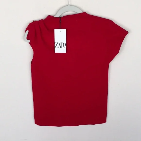 NWT Zara Red Top - Picture 5 of 7